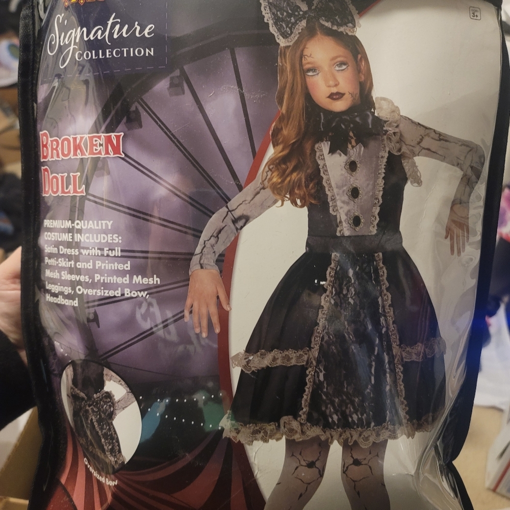 Halloween costume cosplay broken doll costume scary doll size large 12-14 kids. - Picture 13 of 13